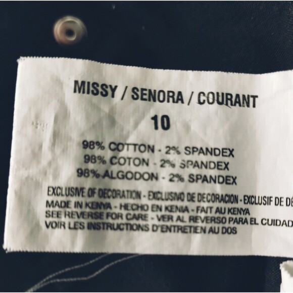 Gloria Vanderbilt Pants Women's 10 Straight Leg Zip Corduroy Midnight Purple - Picture 8 of 10